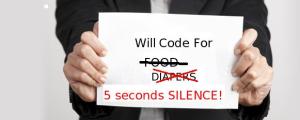 Will Code for Silence
